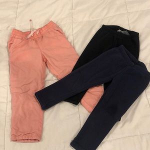 Girl lot, warm winter pants, size 2T